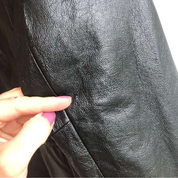 Y2K Vintage Leather blazer Jacket | M - Picture 9 of 13